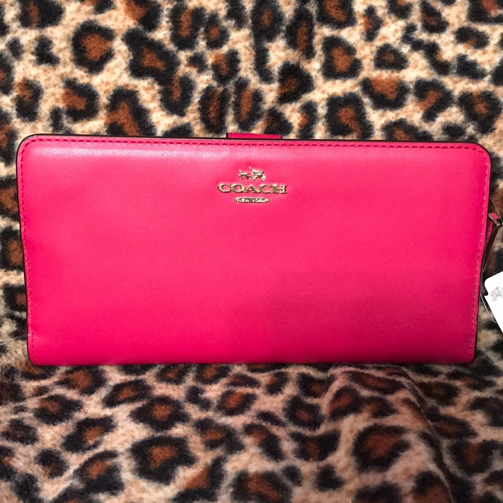 Hot Pink Authentic Coach Wallet